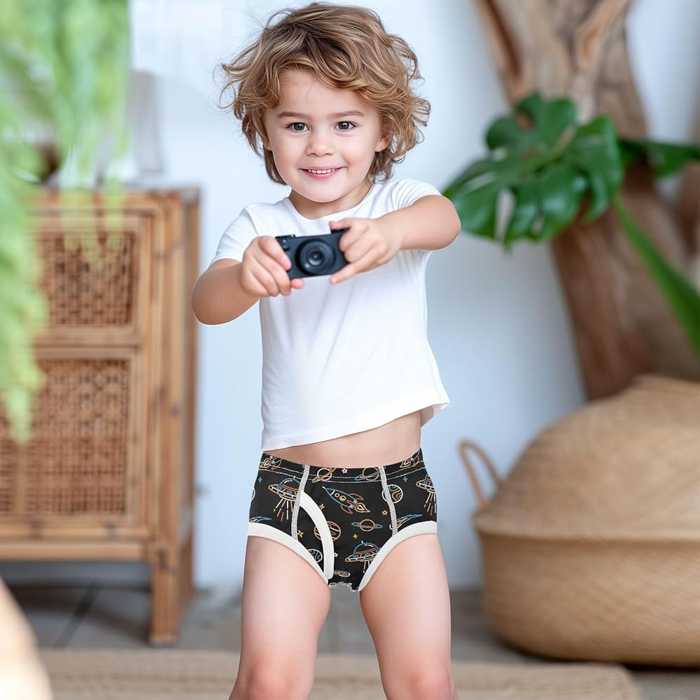 Amazon.com: JHKKU Little Boys' Briefs Space Rockets Planet